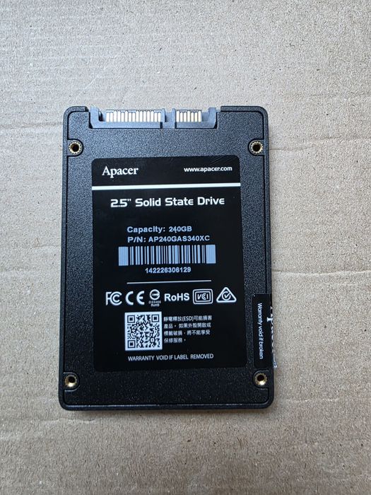 Продам ssd диск Apacer AS340X 240GB