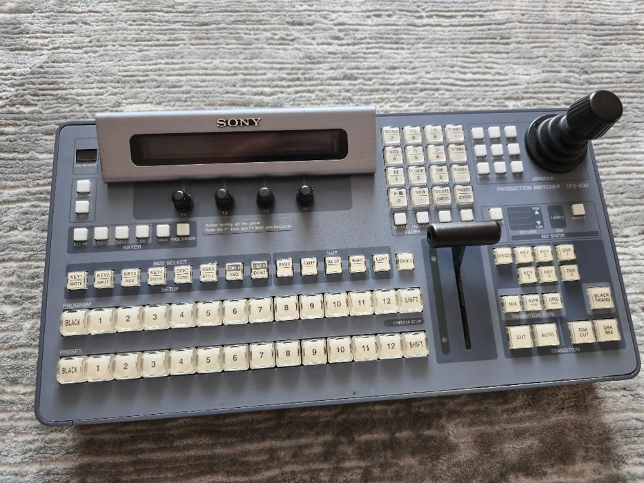 Sony DFS-800CP – Panou Control Video Mixer/Switcher TV Broadcast, Funcțional 100%, Impecabil