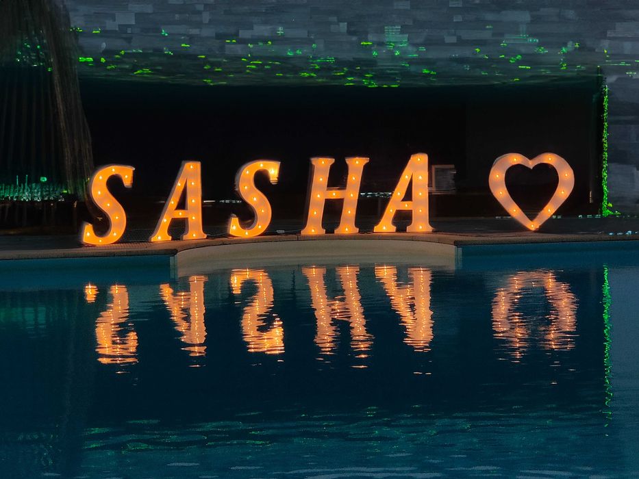 Litere Volumetrice Luminoase - Nunta, Botez, Anivrsare, Corporate