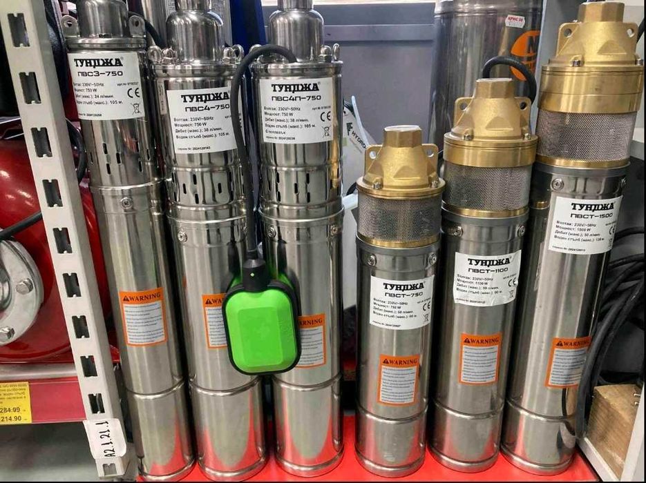 Сондажна помпа Тайга 1.1kw ф-85мм и ф-100мм