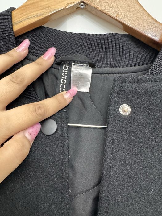 Бомбер теплый черный