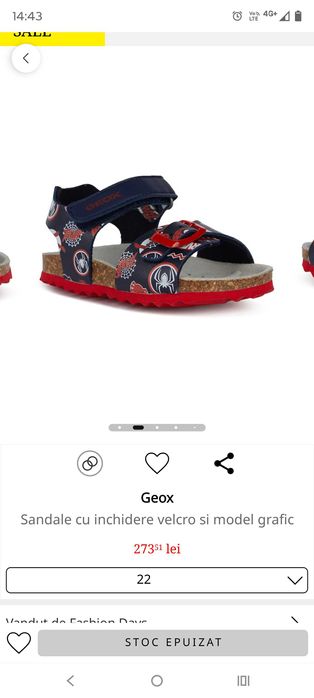 Sandale geox Spiderman