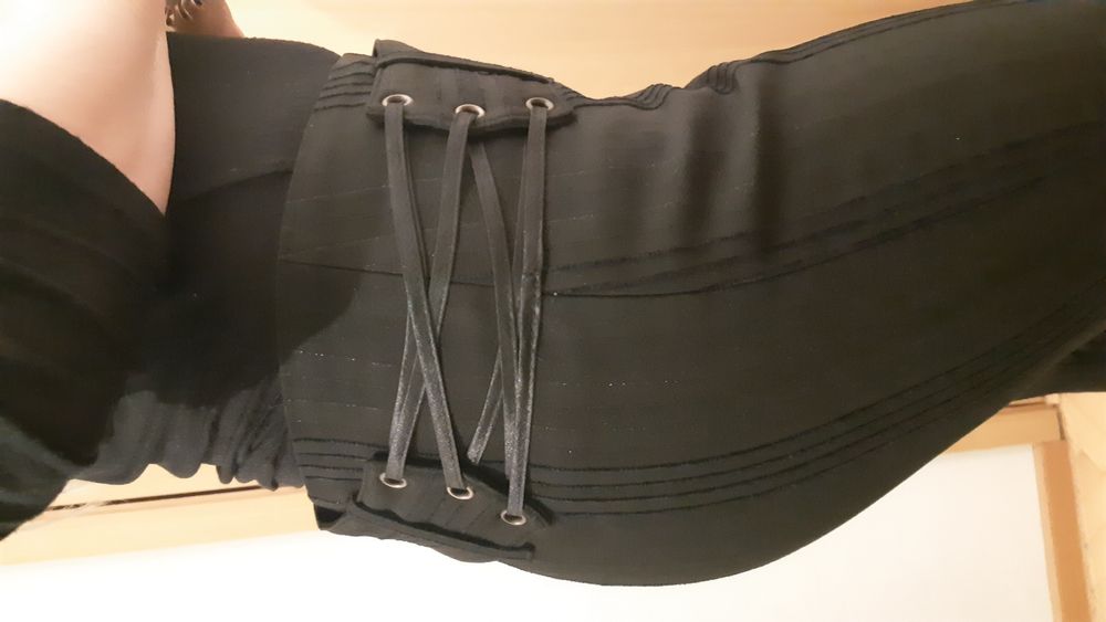 Черен дамски костюм с панталон 38EU / BG 44