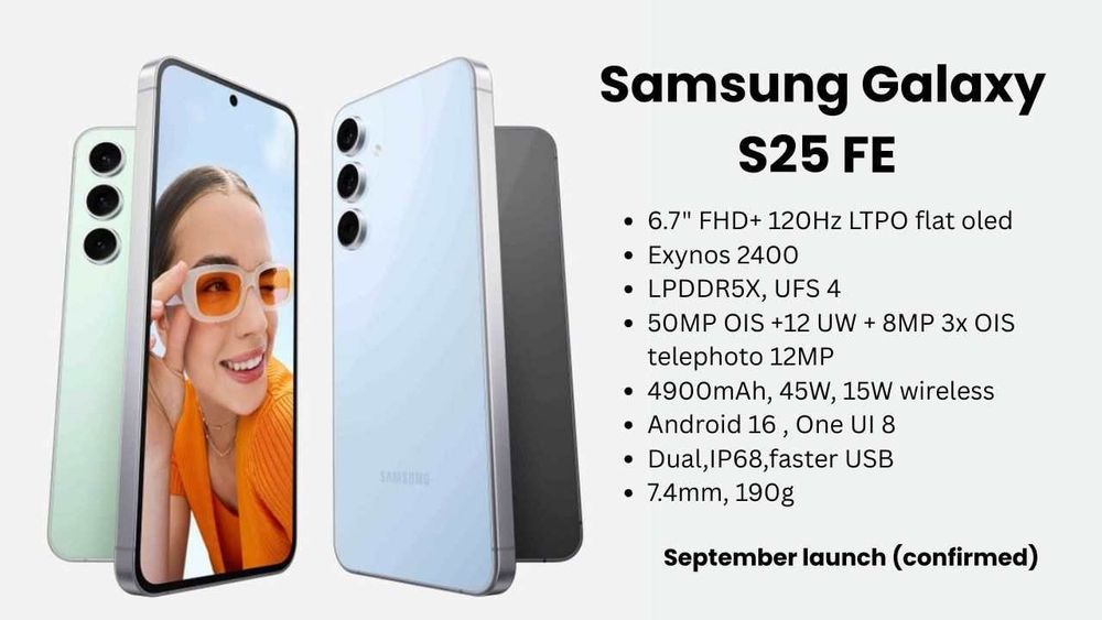 Samsung Galaxy S25 Fe New 2025