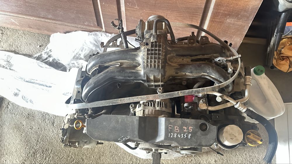 Двигатель FB25 subaru outback