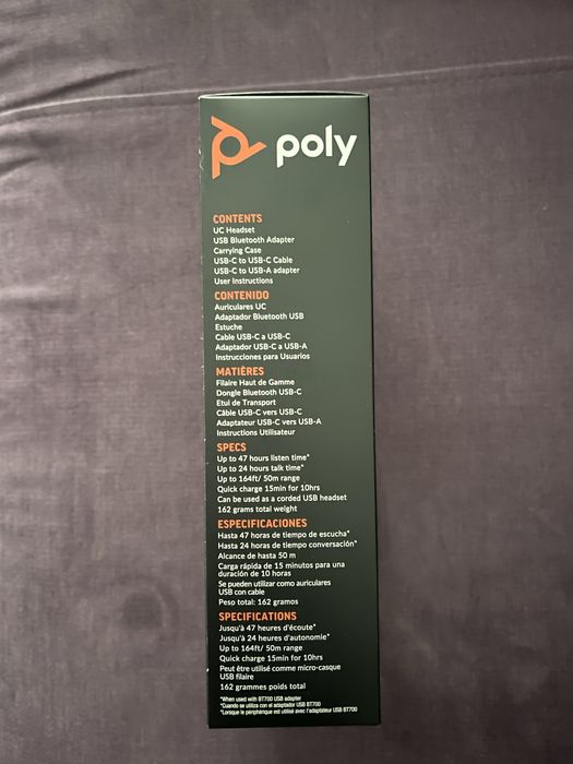 Căști wireless over-the-ear Poly Voyager 4320 UC