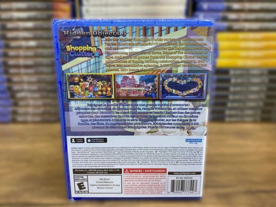 Новый Hidden Objects 6 Shopping Clutter PS5 15 игр в 1/ Детские Пс5
