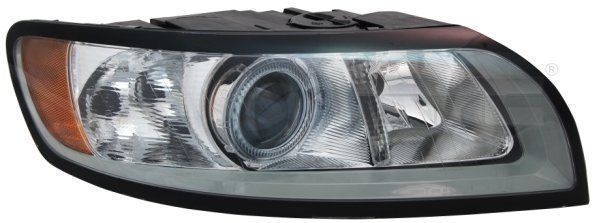 Far Volvo S40 / V50 (MS/MW) 04.2007-05.2012 TYC partea Stanga electric cu motoras tip bec H7+H9
