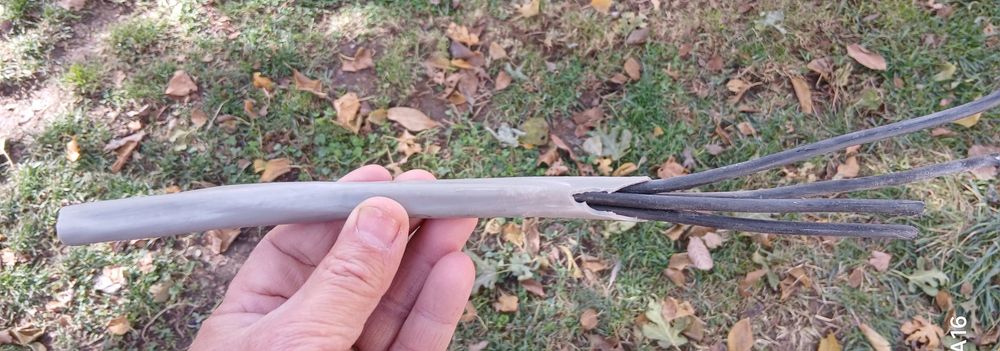 Кабель(4*2.7мм) алюмининиевый.б.у..в идеальн