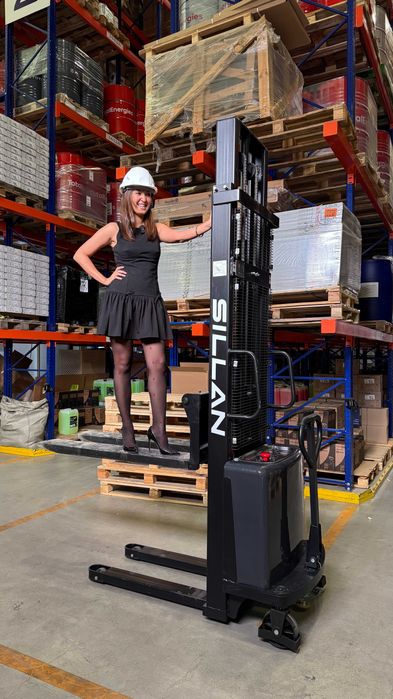 Каспи 0-0-12! Ручной штабелер ЛОНДОН 1,5 т 3,0 м с раздвижными вилами