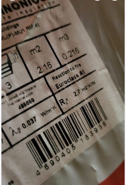 Vata bazaltica pentru fațade sau izolație interioara.