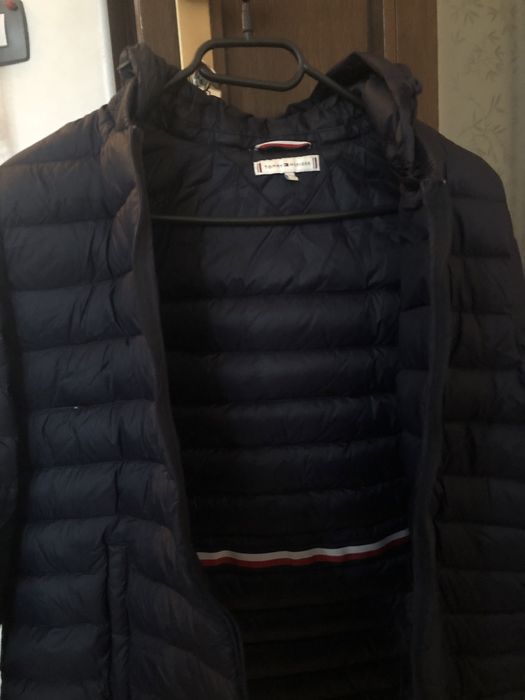 geaca Tommy Hilfiger Originala-puf natural-marimea xl