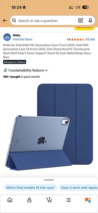 Чехол для Ipad A(16) 11 поколения