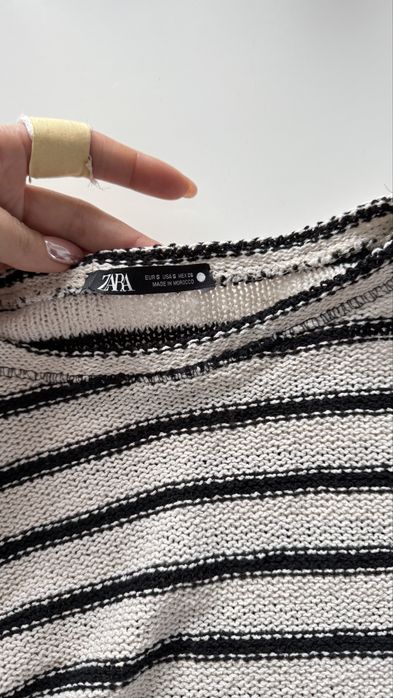 Bluza zara model crosetat bumbac