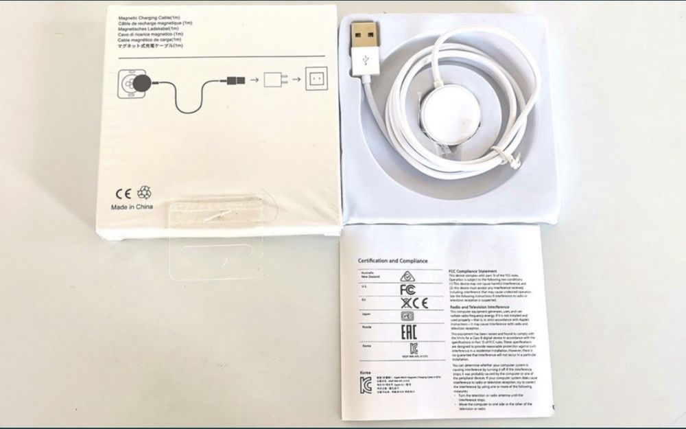 Cablu Magnetic Incarcare Ceas Apple Watch Seria 1 2 3 4 5 6 7 8 9 SE