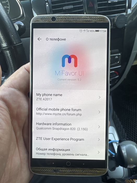 ZTE a2017  память 128 гр /6
