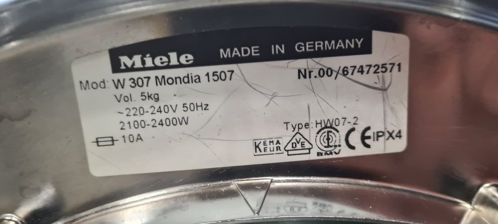 Пералня Miele Mondia 1507 5.5кг 1500обр А+