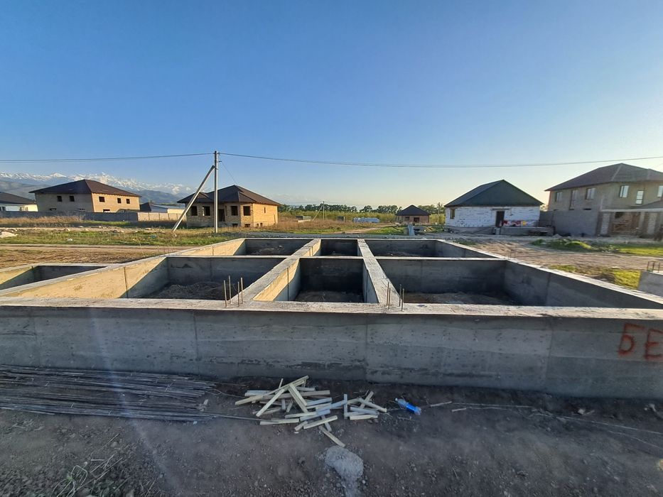 Заливка фундамент