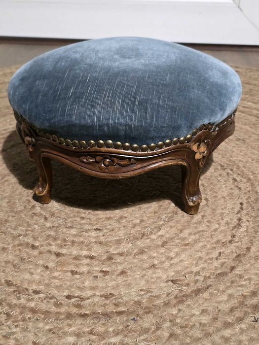 Taburet rustique style rocaille Louis xv 1920