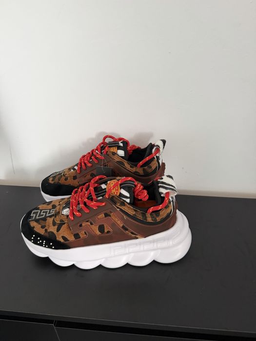 Adidasi Versace chain reaction leopard  marimea 42