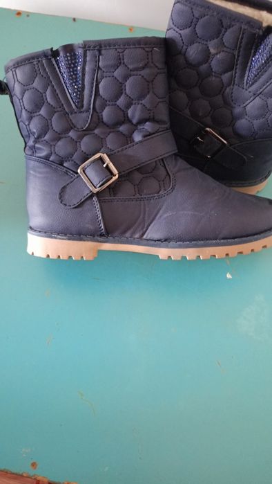 Осенний обувь тëмно синий