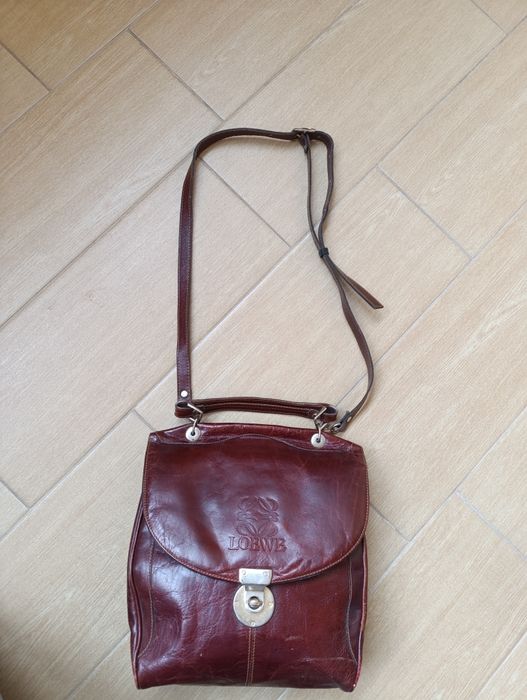 Дамска чанта LOEWE естествена кожа оригинална