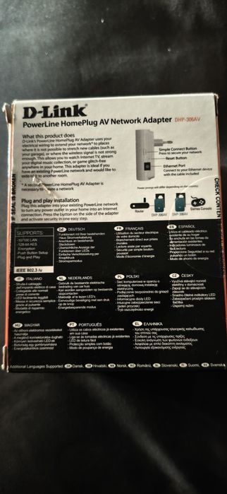 D link Power line HomePlug AV Network Adapter