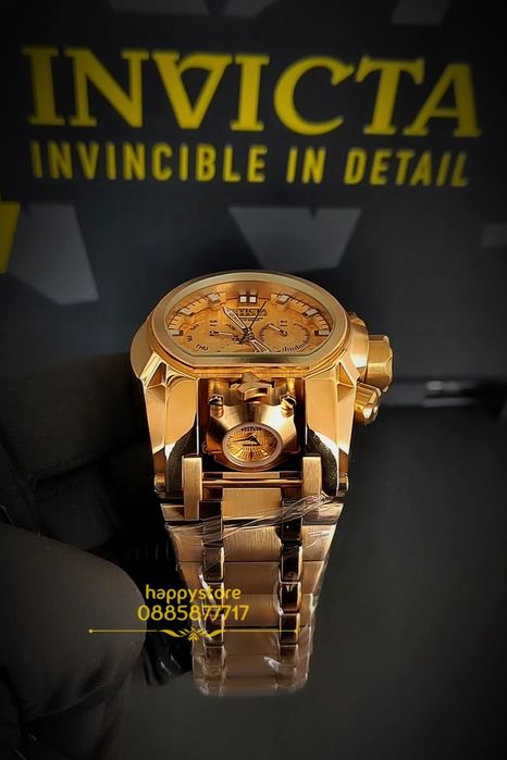 INVICTA Magnum Gold 52 mm, Инвикта нов ръчен часовник