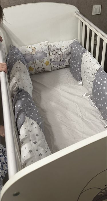 Polini kids amis детская кроватка белая