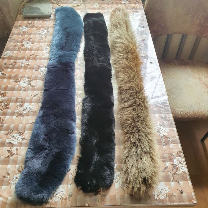 Меховые  воротники  б/у, в хорошем. сост