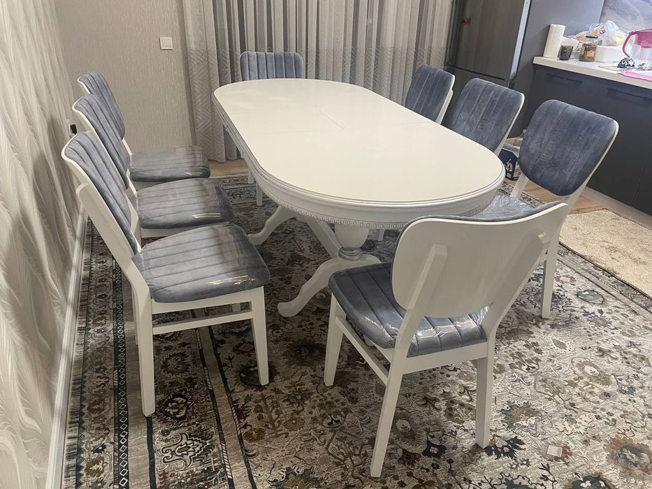 Рассрочка Istanbul Ошхона туплами 1 стол 8 стул 1015мингсумдан 1йил