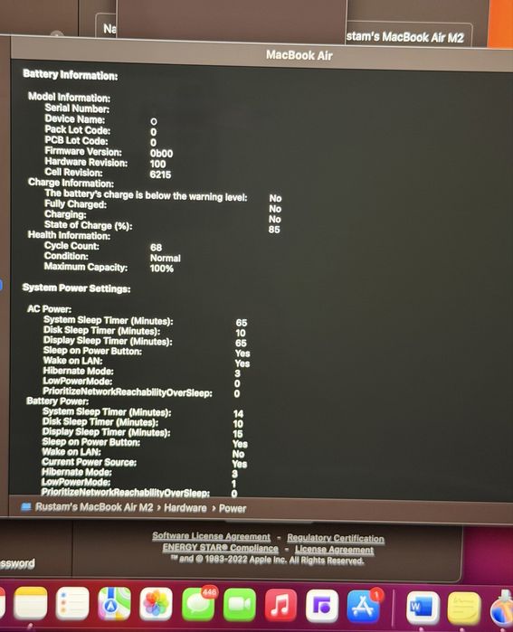 Macbook Air M2 512Gb