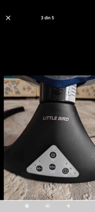Balansoar electric, 3 trepte de viteza. Balansoarul se poate conecta și prin bluetooth. Stare impecabila, nu are defecte!