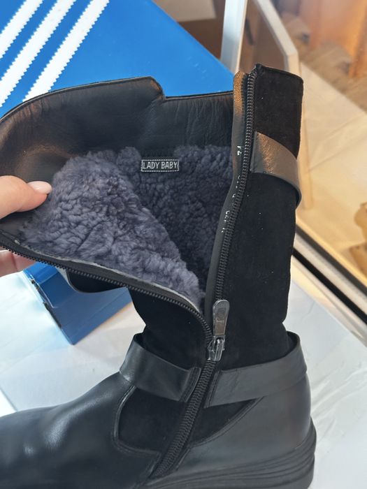 Теплые зимние сапоги