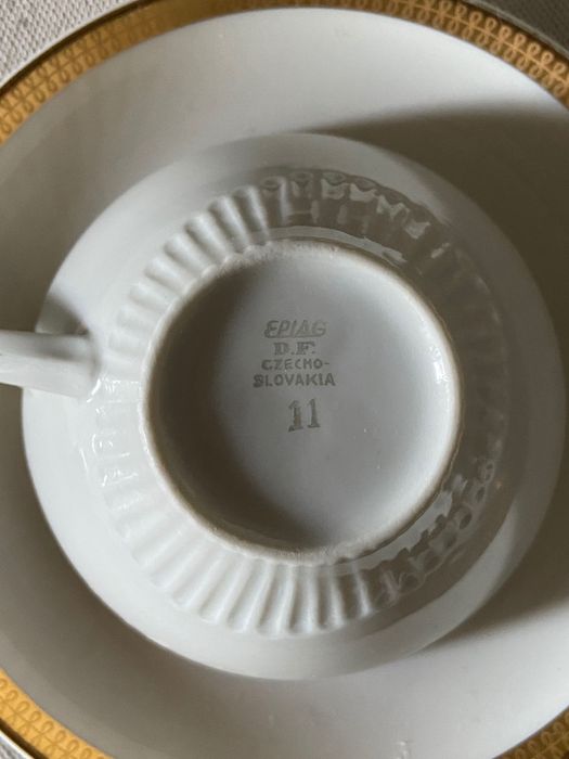 Фарфоровый кофейный набор