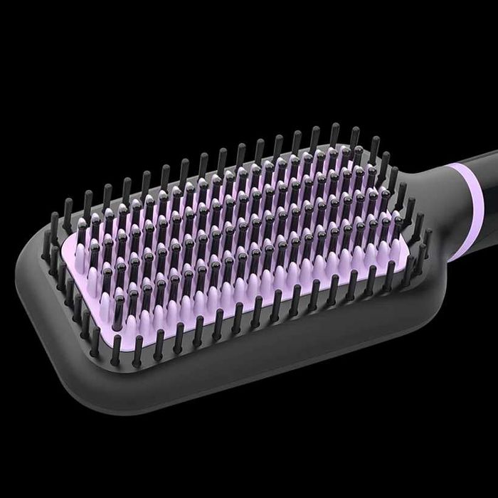 Продавам стилизираща четка за коса с горещ въздух Philips BHH880/00, Технология ThermoProtect, Керамични плочи с турмалин