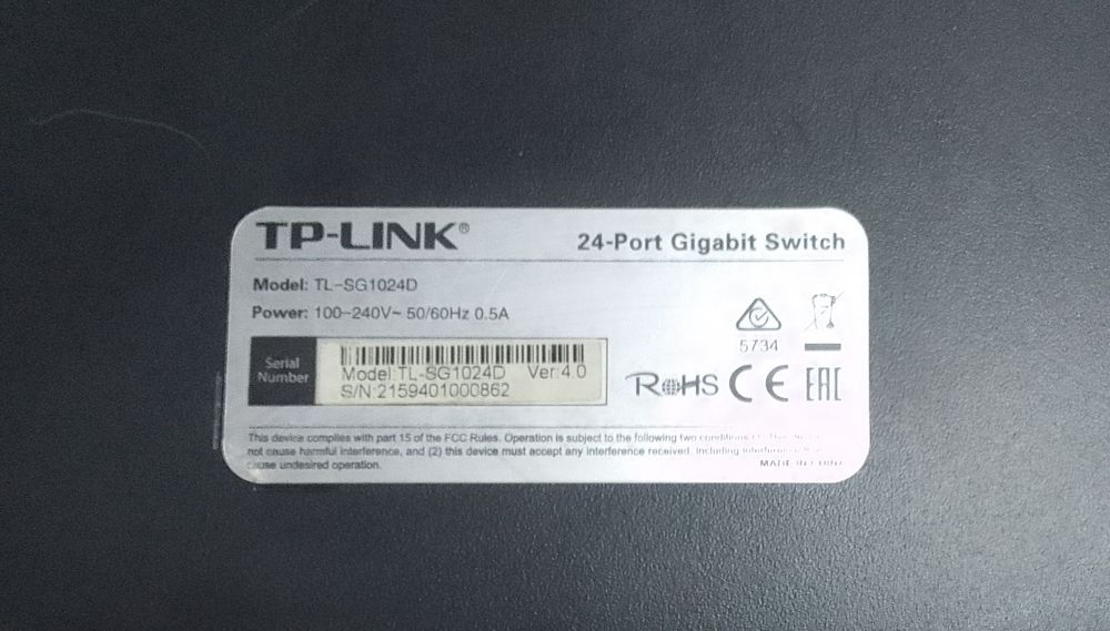 Сетевой комутатор (Switch) TP-Link TL-SG1024D