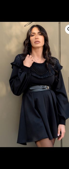 Рокля риза черна Mijel Лалето Mon cher лятна рокля