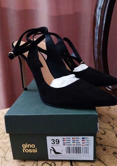 sandale Gino Rossi noi,  din piele naturala