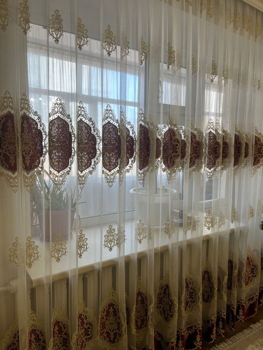Тюль б/у, шторы, срочно продам, тюль, шторы