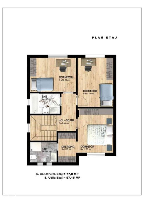 Complex Case 5 camere Cartier Ghidigeni - Bragadiru - Widok 5