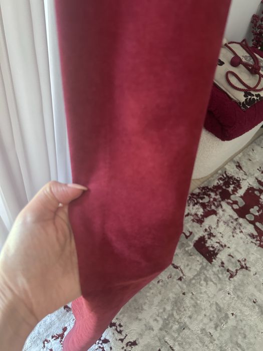 Set complet perdea + draperii + galerie dublă pentru living – stare foarte bună