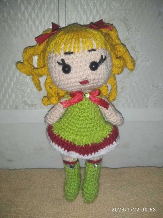 Пинетки детские комфортные и куколки вязанные