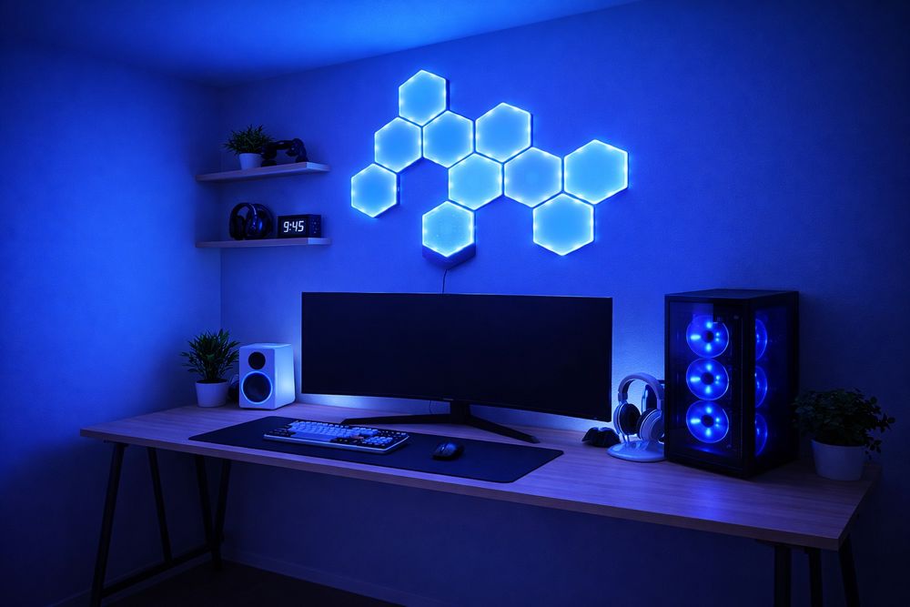 Panouri LED Hexagonale RGB Gaming