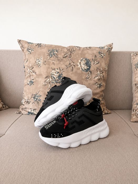 Adidasi Versace Chain Reaction Black&White Edition