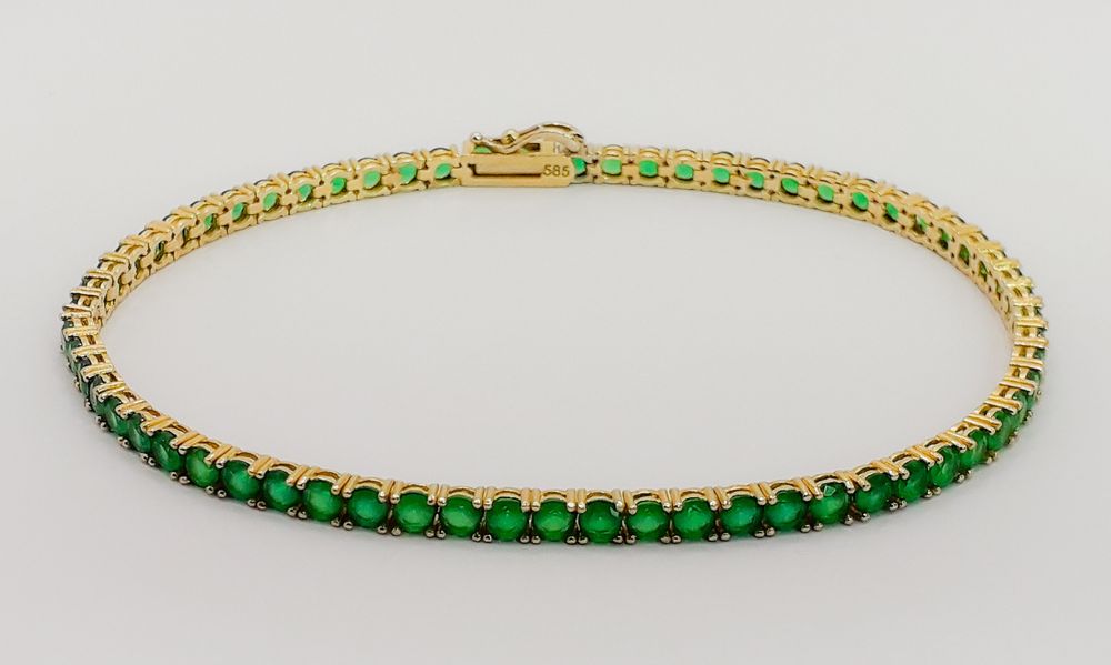 Brățară din aur de 14k cu smaralde!