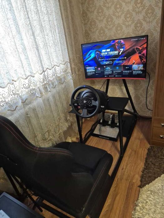 Игровой кокпит + руль Thrustmaster t300 и педали T-LCM