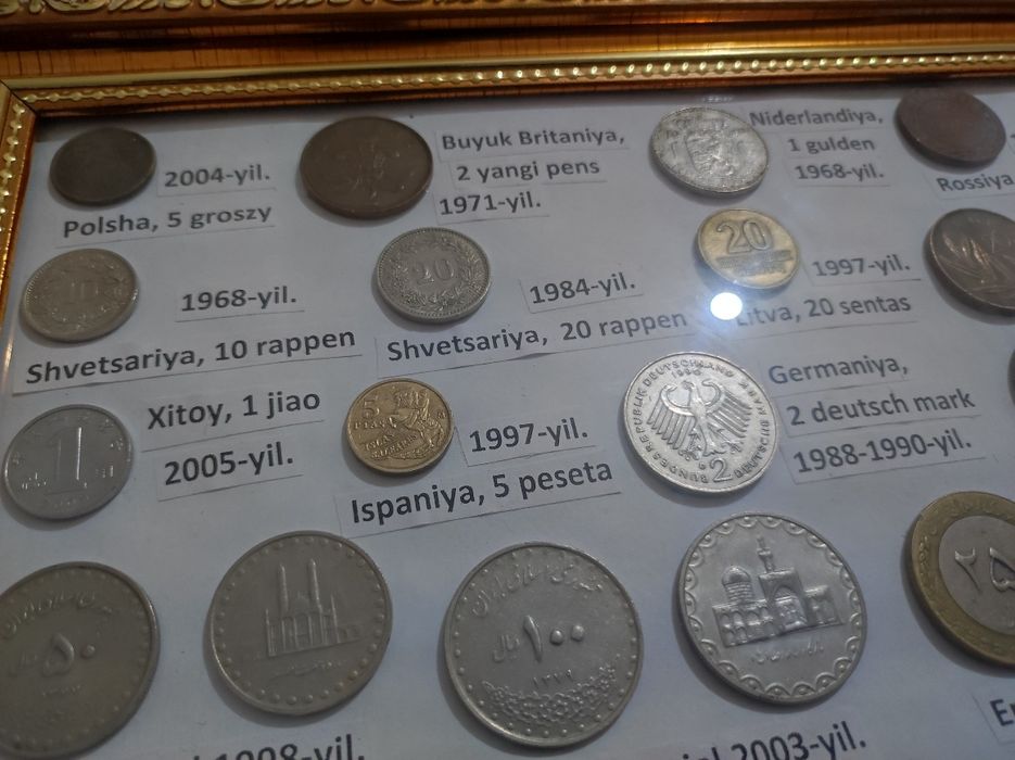 Turli davlatlar tangalar kolleksiyasi