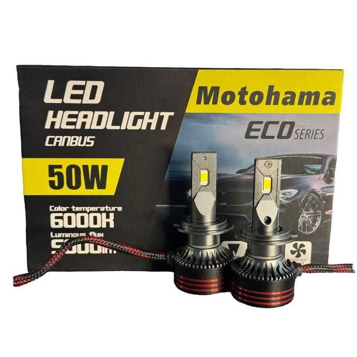 LED крушки HB3 9005 Motohama ECO Лед крушка 12-24V Canbus 50W, 6000K