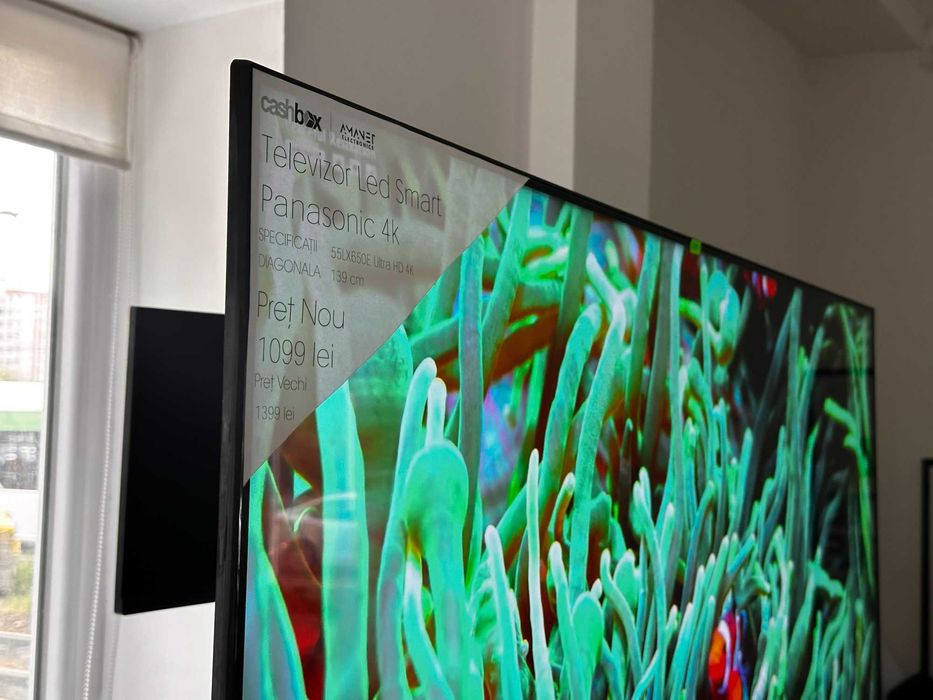 TV Panasonic SMART 4K UHD 55LX650E 139cm Garantie 24 luni CashBox